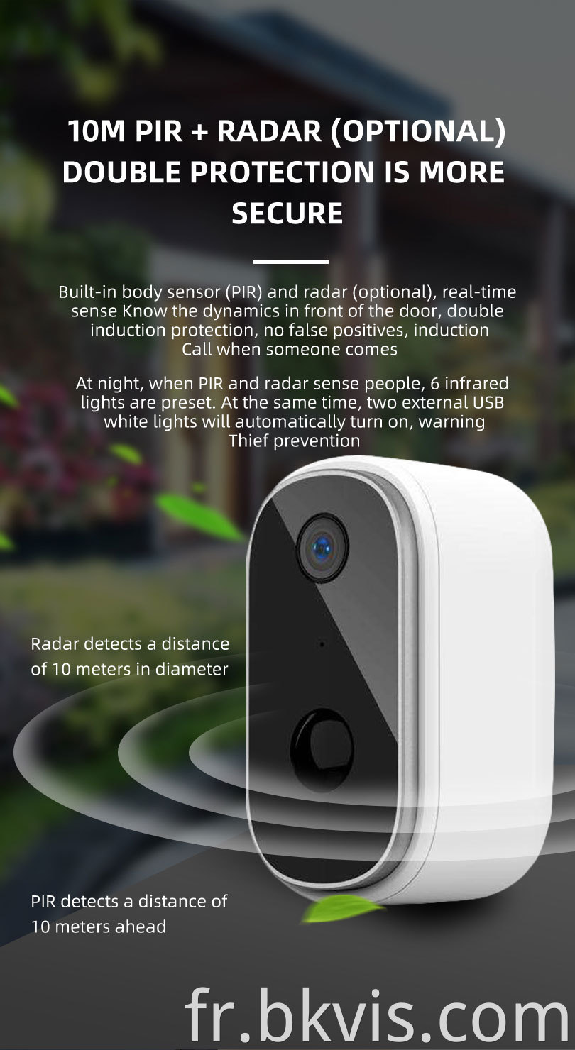 Motion Detection Solar Battery Power Rechargeable Camera 